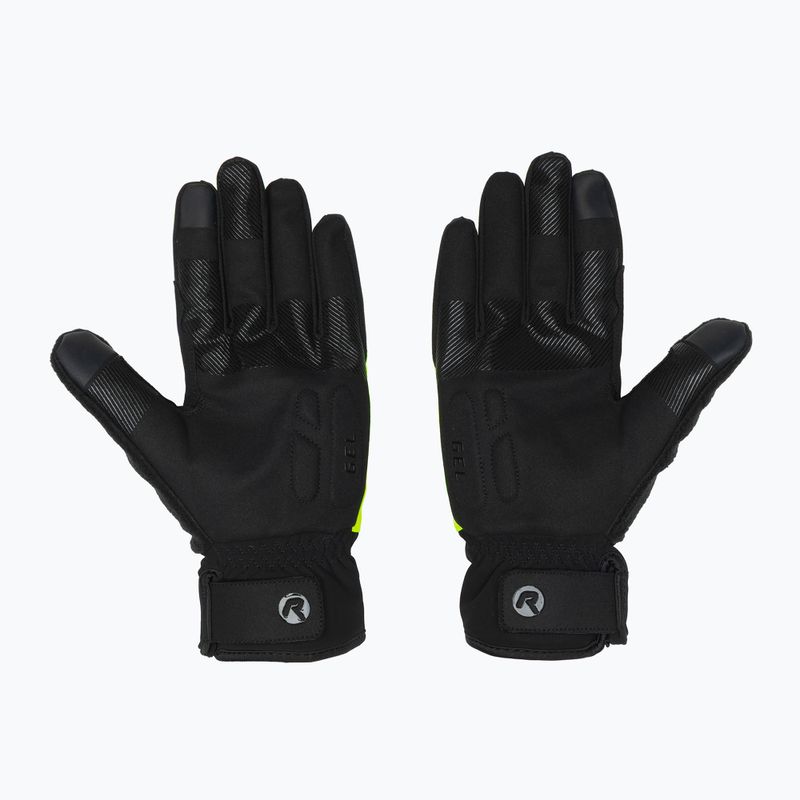 Guanti da ciclismo uomo Rogelli Essential Winter Waterproop fluorescent yellow 3