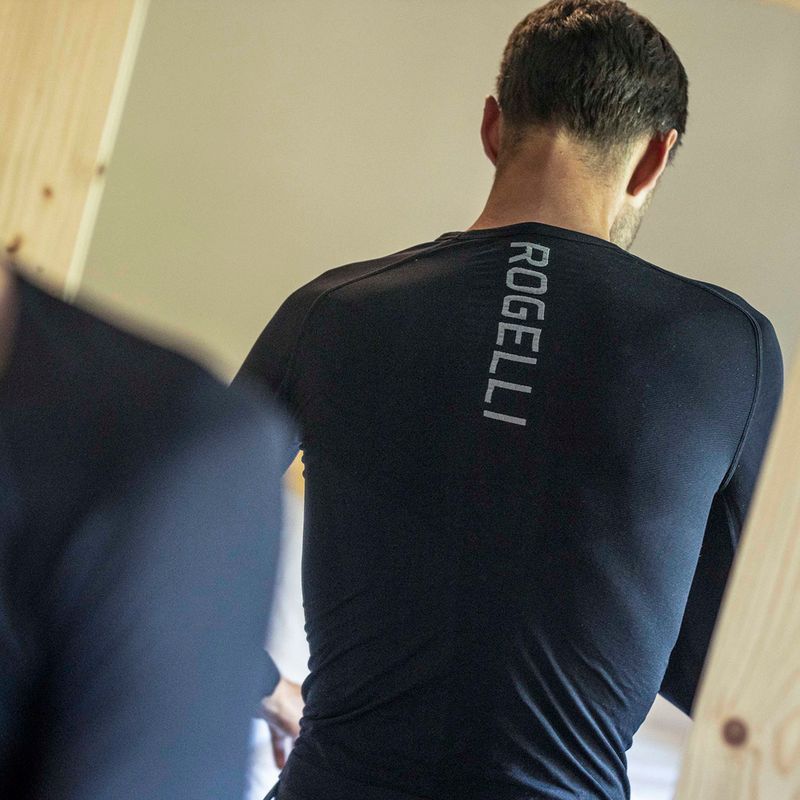 Maglia da ciclismo a manica lunga da uomo Rogelli Essential W black 4
