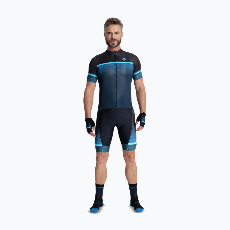 Maglietta da ciclismo da uomo Rogelli Hero II black/blue 2