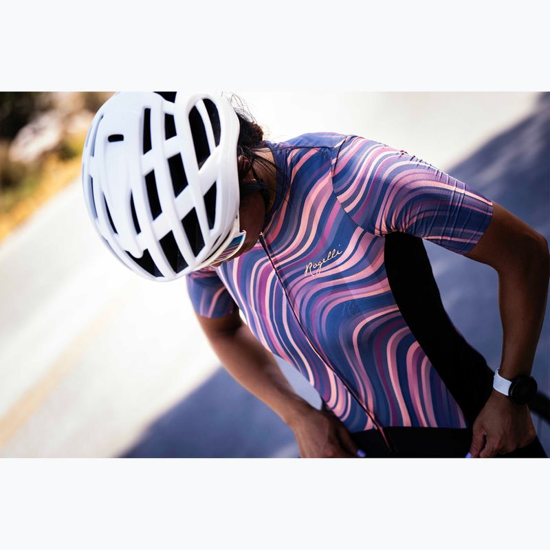 Maglia ciclismo donna Rogelli Lynn corallo/grigio 6