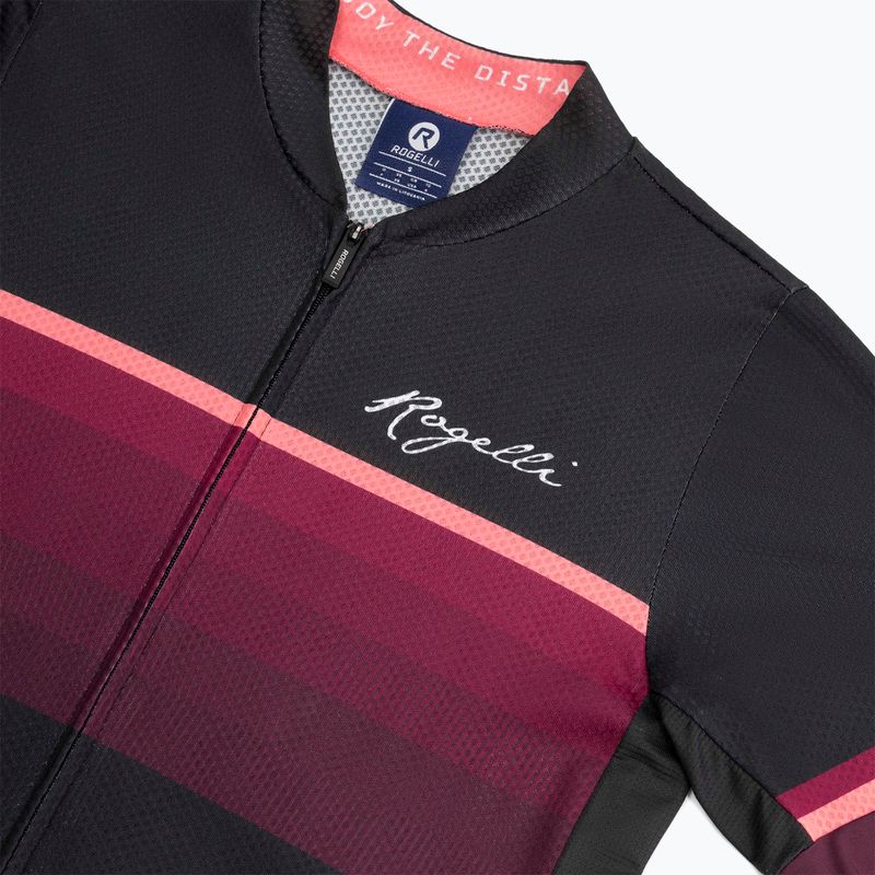 Maglia da ciclismo Rogelli Impress II donna bordeaux/corallo/nero 5