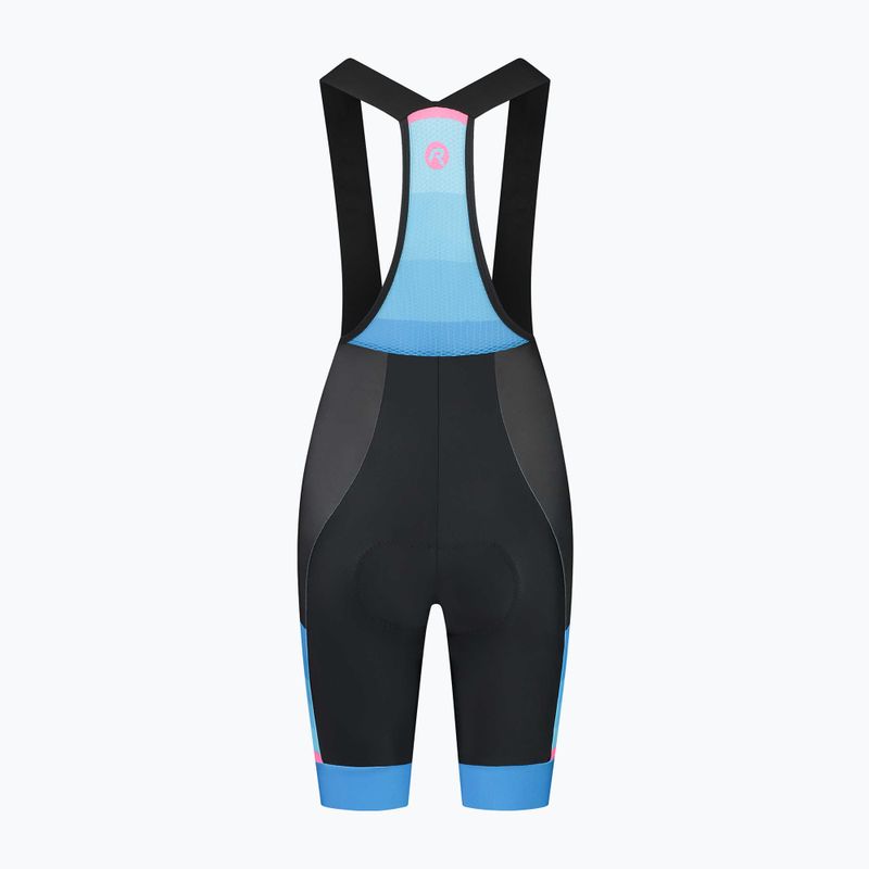 Pantaloncini da ciclismo Rogelli Impress II Bib Short donna blu/rosa/nero 4