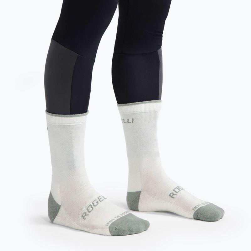 Calze da ciclismo Rogelli Wool Wintersocks 2 paia verde 5