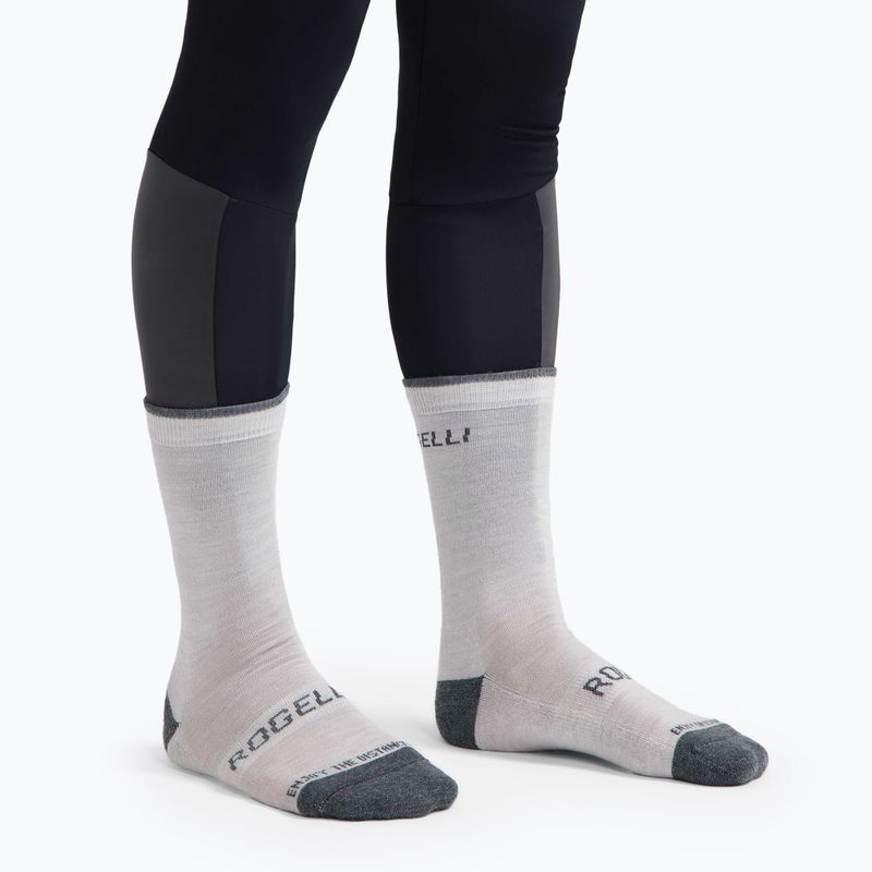 Calzini da ciclismo Rogelli Wool Wintersocks 2 paia blu 5