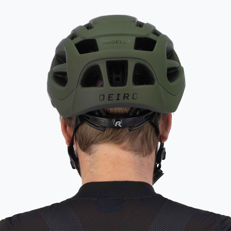 Casco da bicicletta Rogelli Deiro verde 10