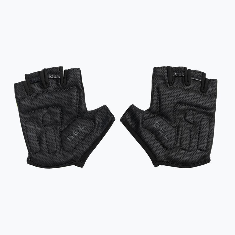 Guanti da ciclismo Rogelli Hero II da uomo nero/fluoro/grigio 3
