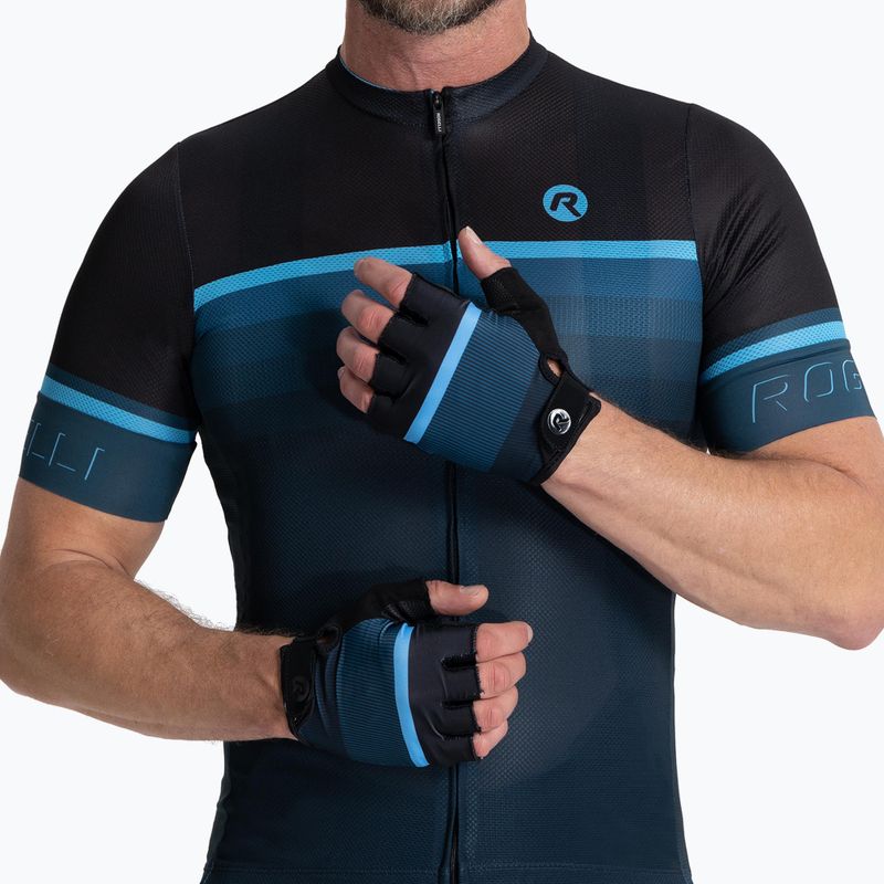 Guanti da ciclismo Rogelli Hero II uomo nero/blu 2