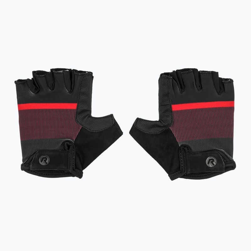 Guanti da ciclismo Rogelli Hero II uomo nero/rosso/bordeaux 2