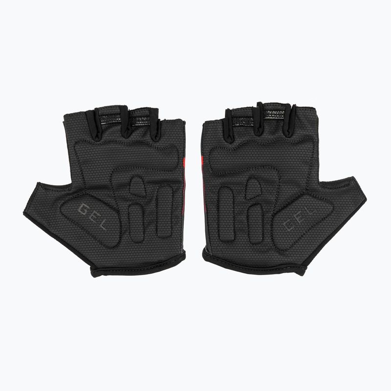 Guanti da ciclismo Rogelli Hero II uomo nero/rosso/bordeaux 3