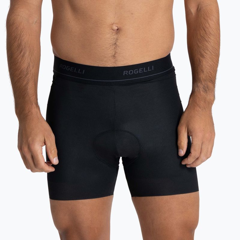 Boxer da ciclismo Rogelli Prime Boxer da uomo nero 3
