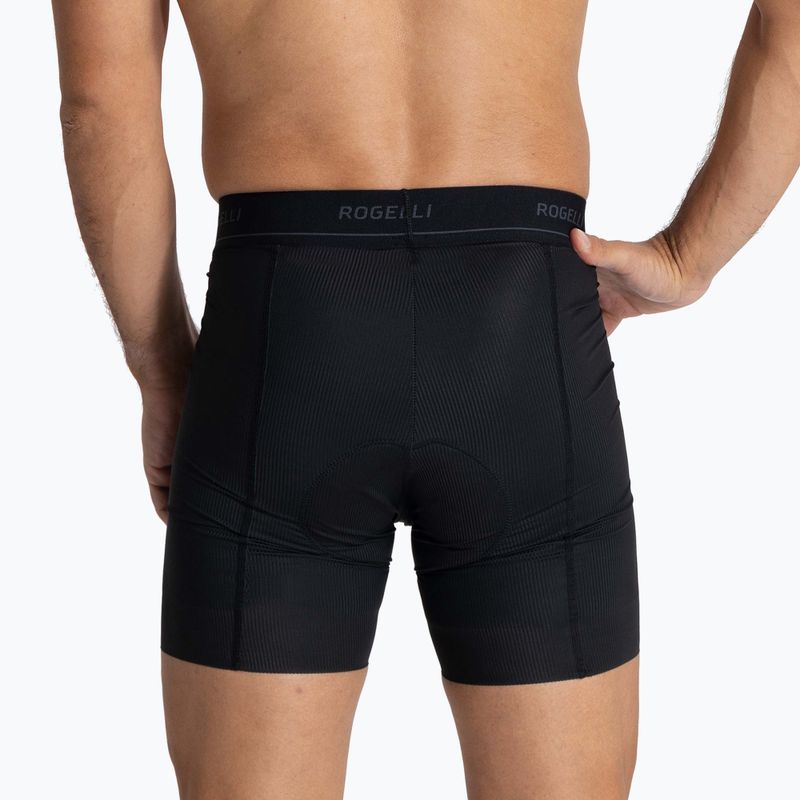 Boxer da ciclismo Rogelli Prime Boxer da uomo nero 4