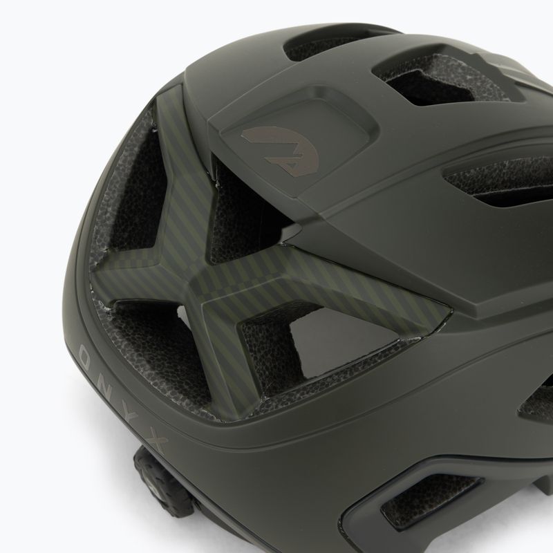 Casco da bicicletta Rogelli Advntr Onyx Mtb verde militare 8