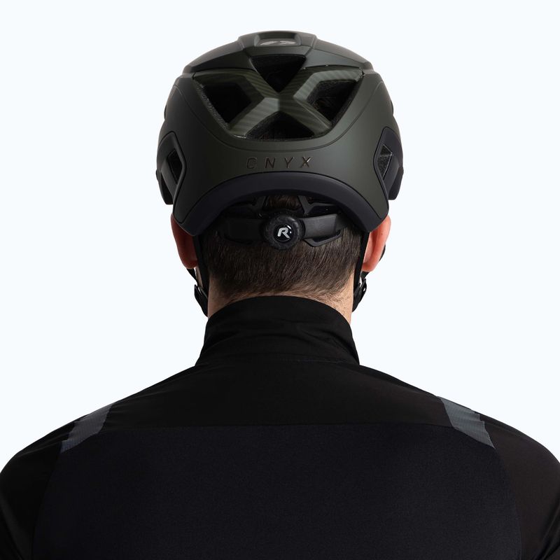 Casco da bicicletta Rogelli Advntr Onyx Mtb verde militare 5