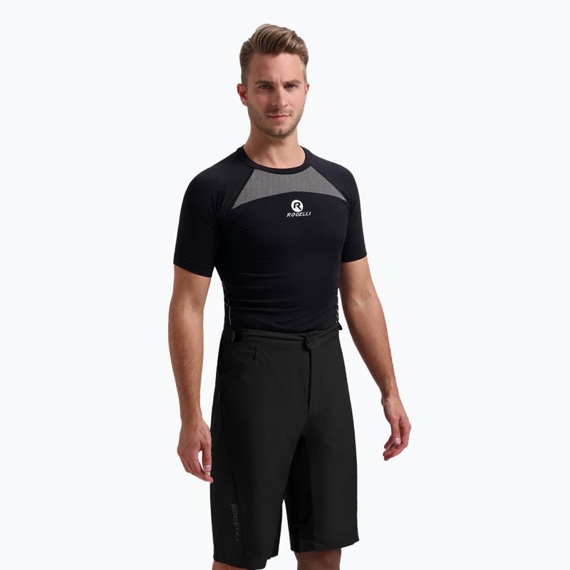 Pantaloncini da ciclismo Rogelli Advntr Core MTB da uomo, nero 2
