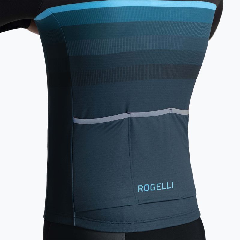 Rogelli Hero II manica lunga ciclismo uomo nero/blu 3