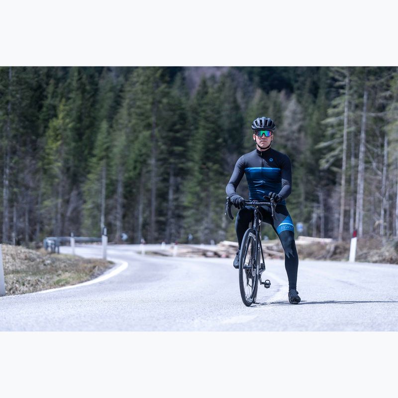 Rogelli Hero II manica lunga ciclismo uomo nero/blu 7