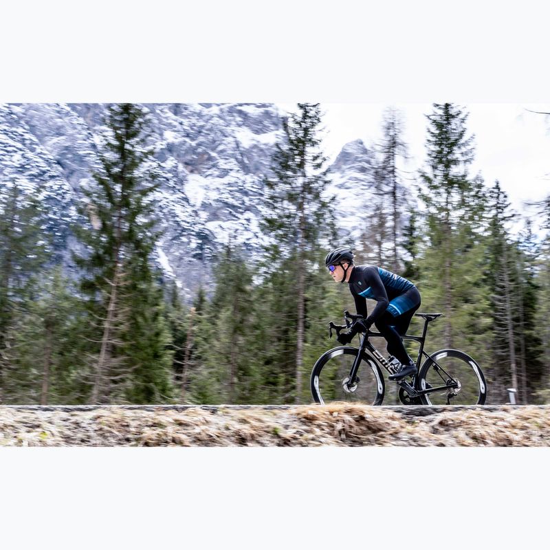 Rogelli Hero II manica lunga ciclismo uomo nero/blu 10