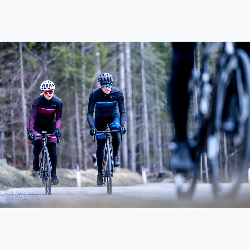 Rogelli Hero II manica lunga ciclismo uomo nero/blu 11