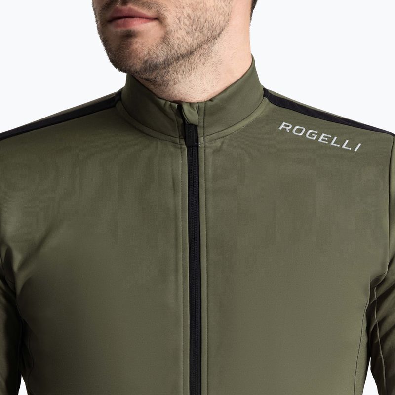 Manica lunga ciclismo uomo Rogelli Core verde 3