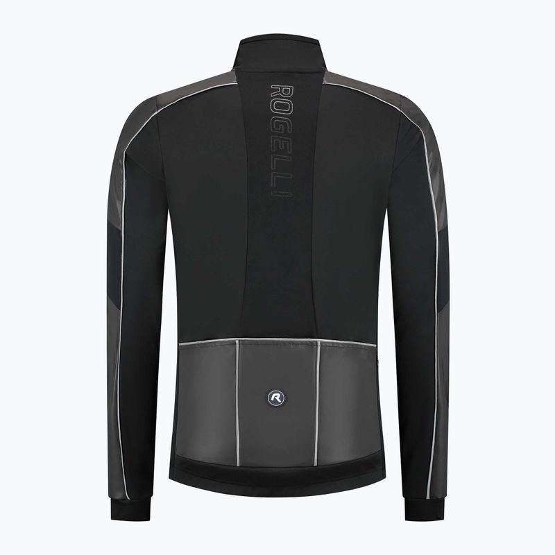 Giacca da ciclismo da uomo Rogelli Essential Winter Hi Vis black 6