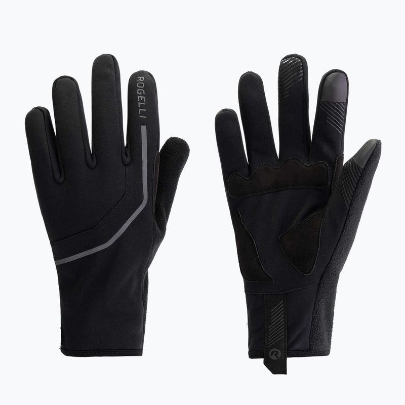 Guanti da ciclismo Rogelli da uomo Apex Winter Windproof nero