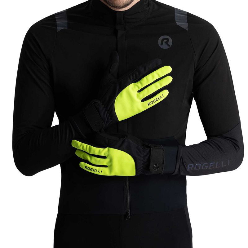 Guanti da ciclismo da uomo Rogelli Core II Winter Windproof fluor 2