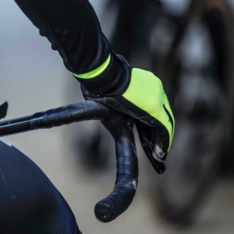 Guanti da ciclismo da uomo Rogelli Core II Winter Windproof fluor 5