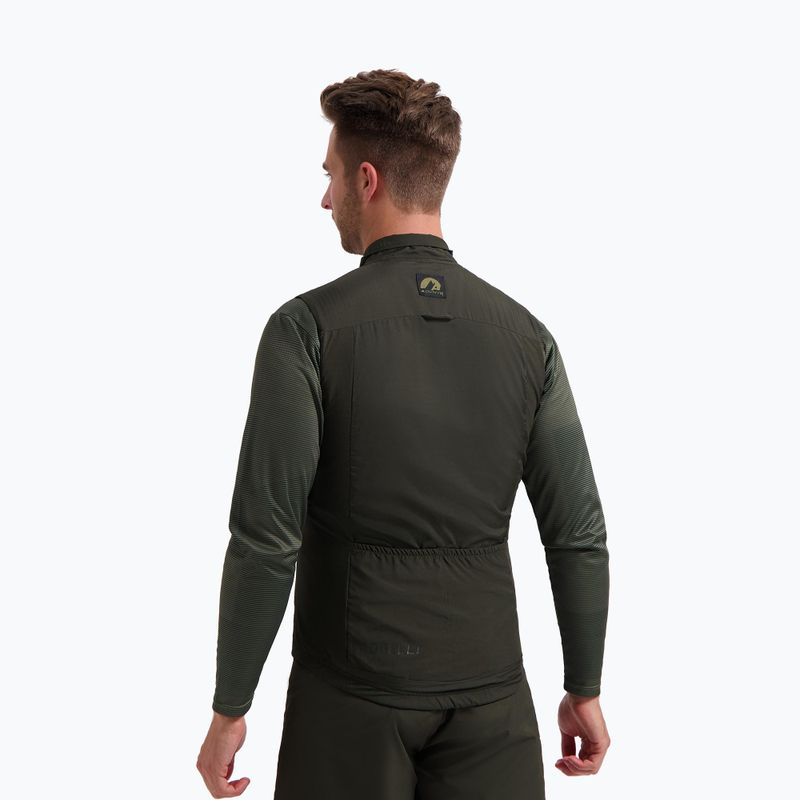 Gilet da ciclismo Rogelli Advntr Insulated verde militare da uomo 2