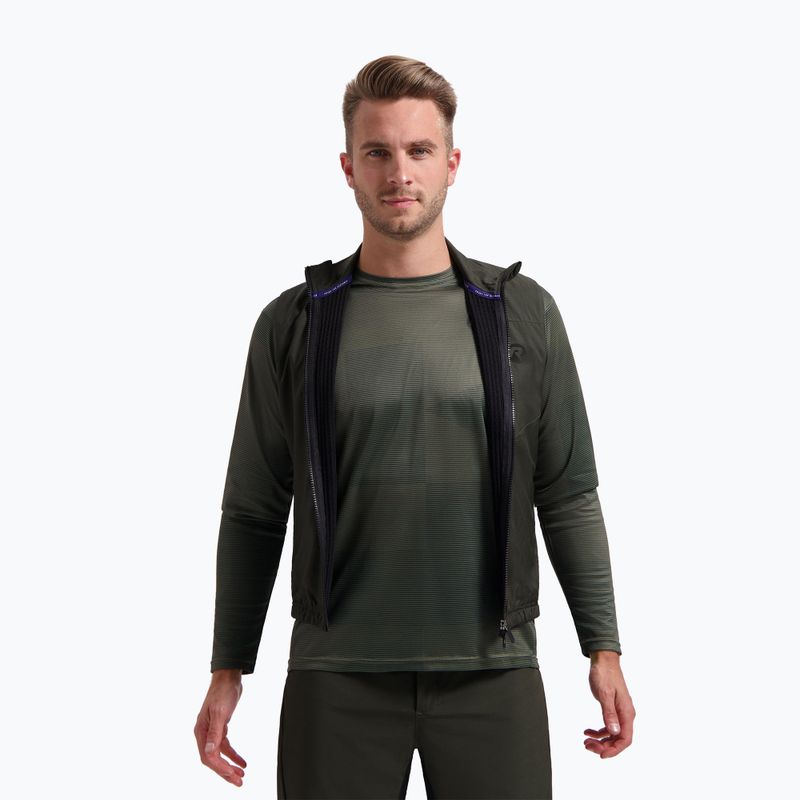 Gilet da ciclismo Rogelli Advntr Insulated verde militare da uomo 3