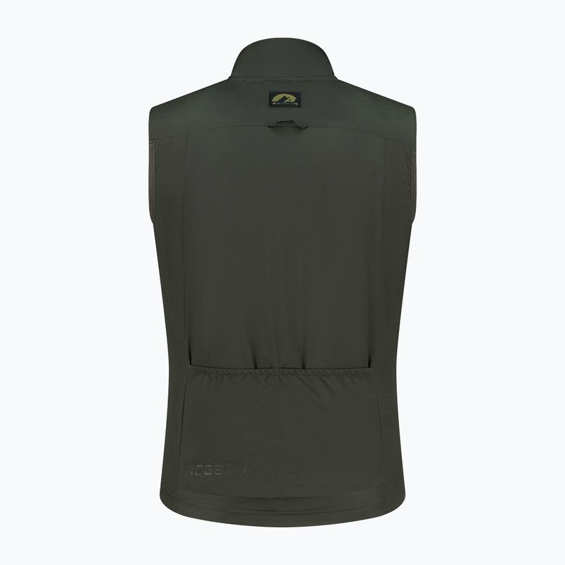Gilet da ciclismo Rogelli Advntr Insulated verde militare da uomo 7