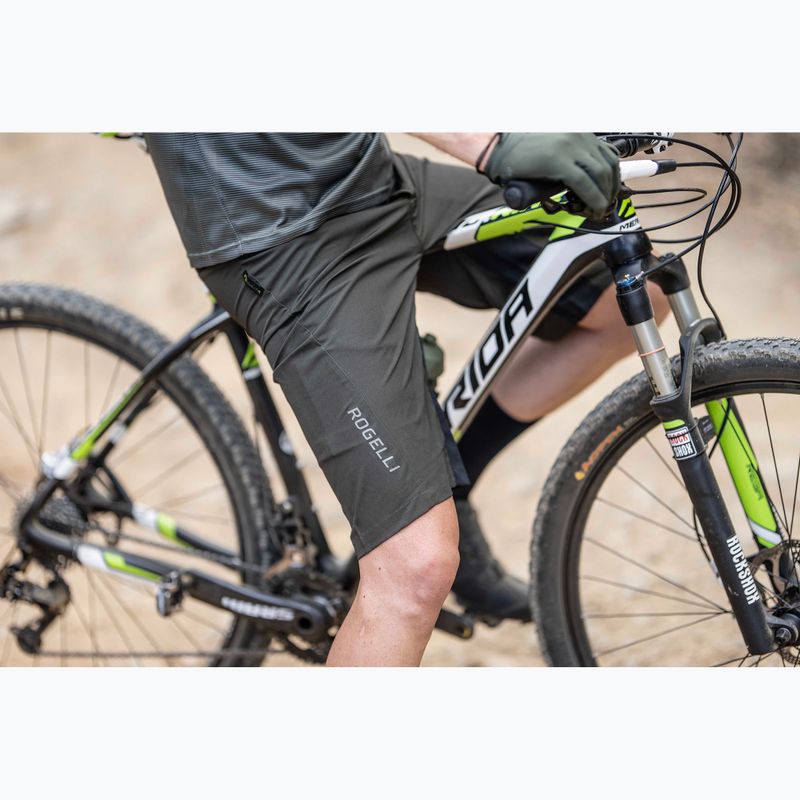 Pantaloncini da ciclismo Rogelli Advntr Core MTB uomo verde/nero 9