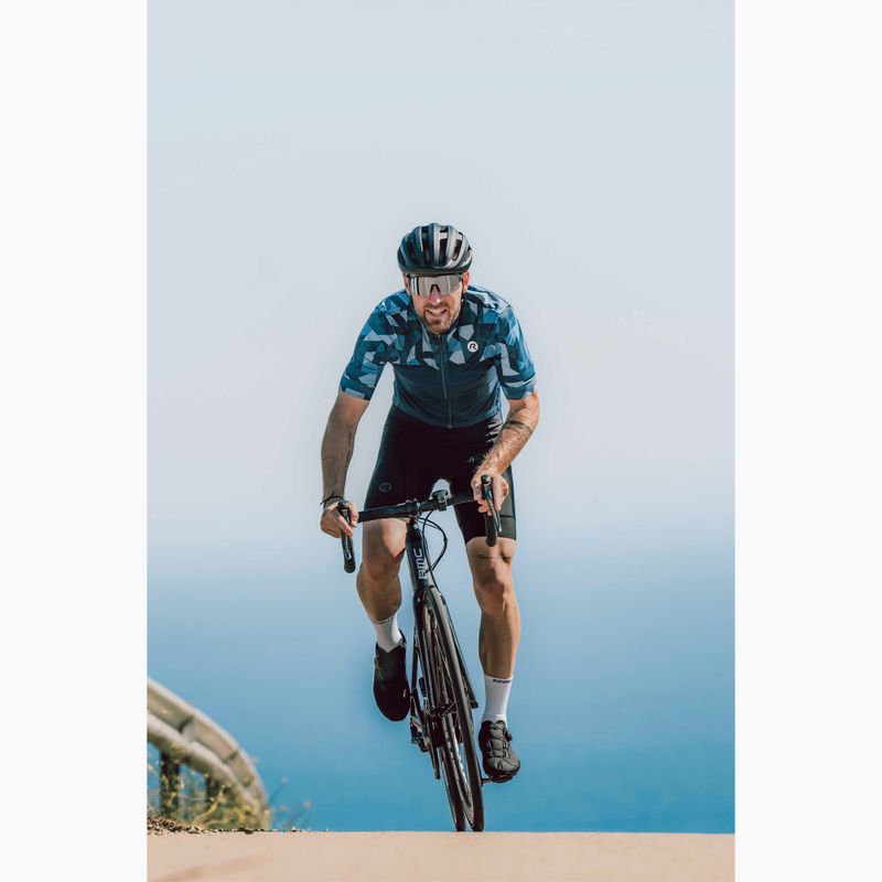 Maglia ciclismo uomo Rogelli Essential Graphic blu 6