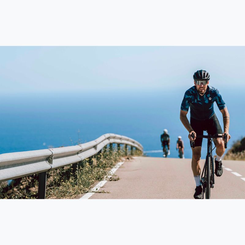 Maglia ciclismo uomo Rogelli Essential Graphic blu 7
