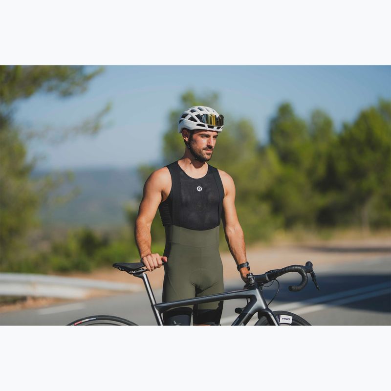 Pantaloncini da ciclismo Rogelli Signature Bib Short da uomo, verde 7
