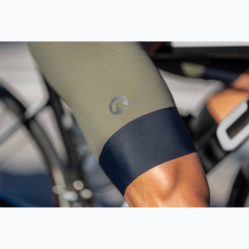 Pantaloncini da ciclismo Rogelli Signature Bib Short da uomo, verde 11
