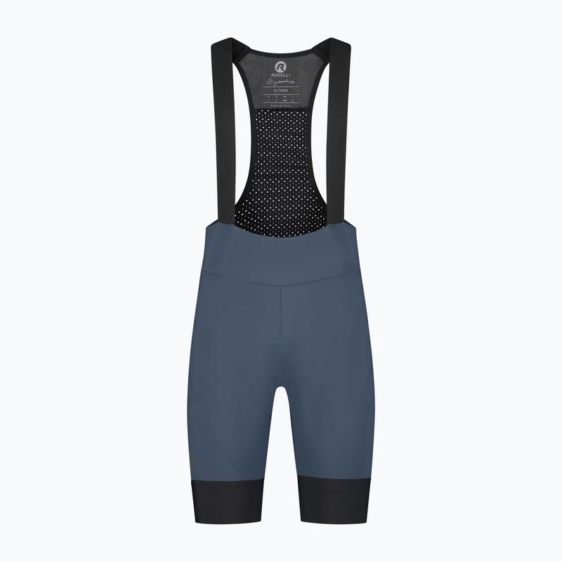 Rogelli Signature Bib Short pantaloncini da ciclismo da uomo blu 4