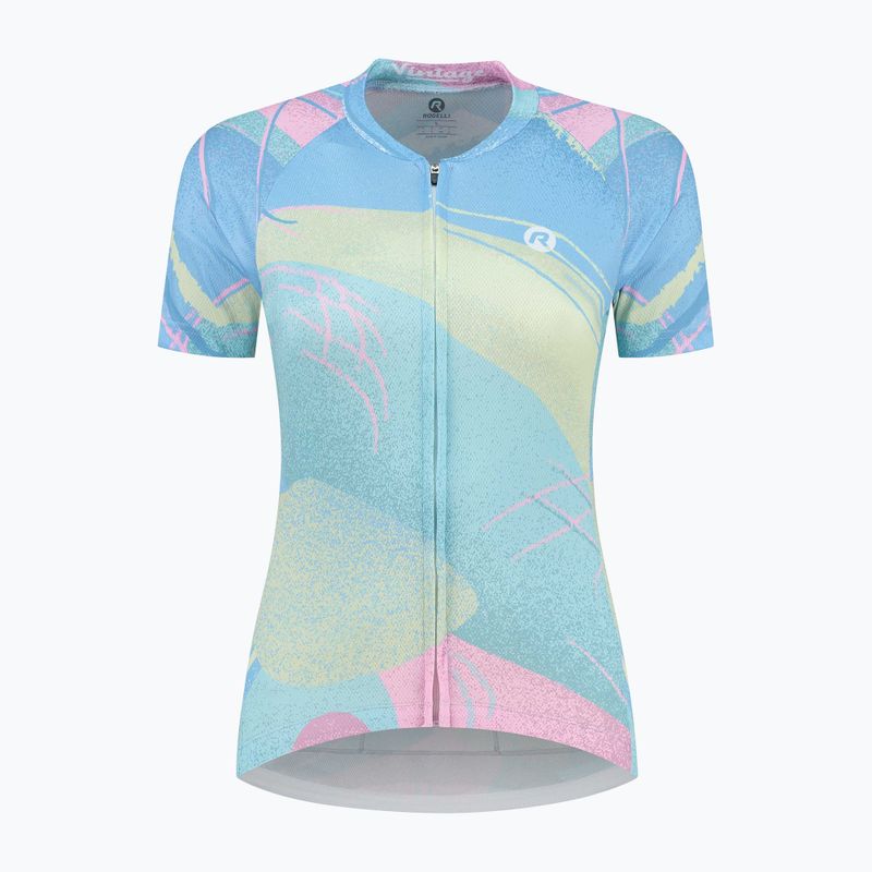 Maglia ciclismo donna Rogelli Vintage blu/rosa 3