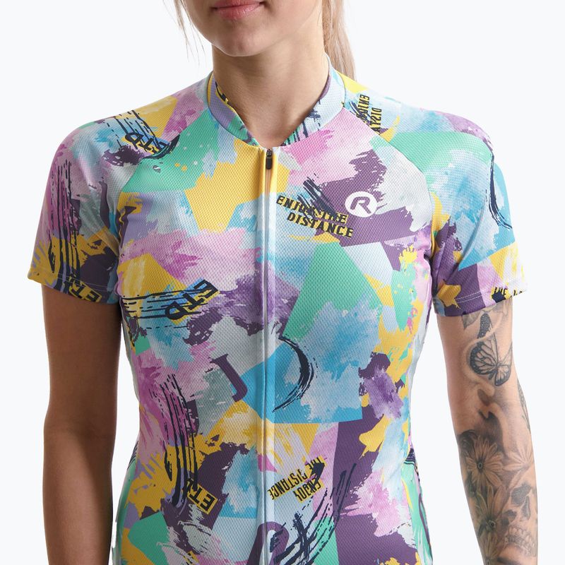 Maglia ciclismo donna Rogelli Vintage giallo/verde 3