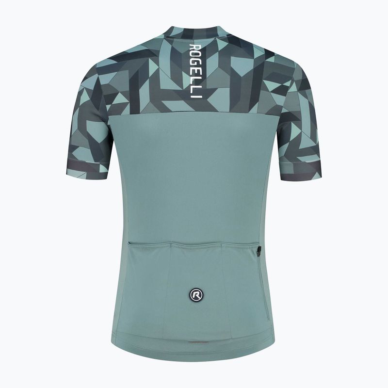 Maglia ciclismo uomo Rogelli Essential Graphic grigio 5