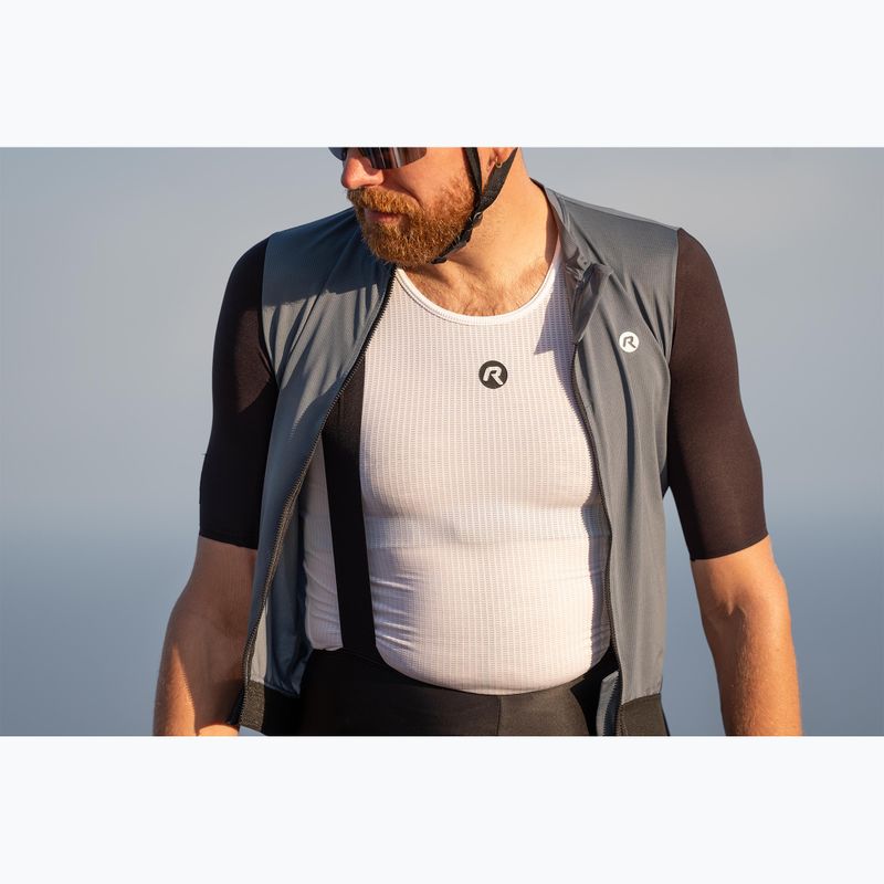 Maglia da ciclismo Rogelli Kite II Base Layer bianca 7