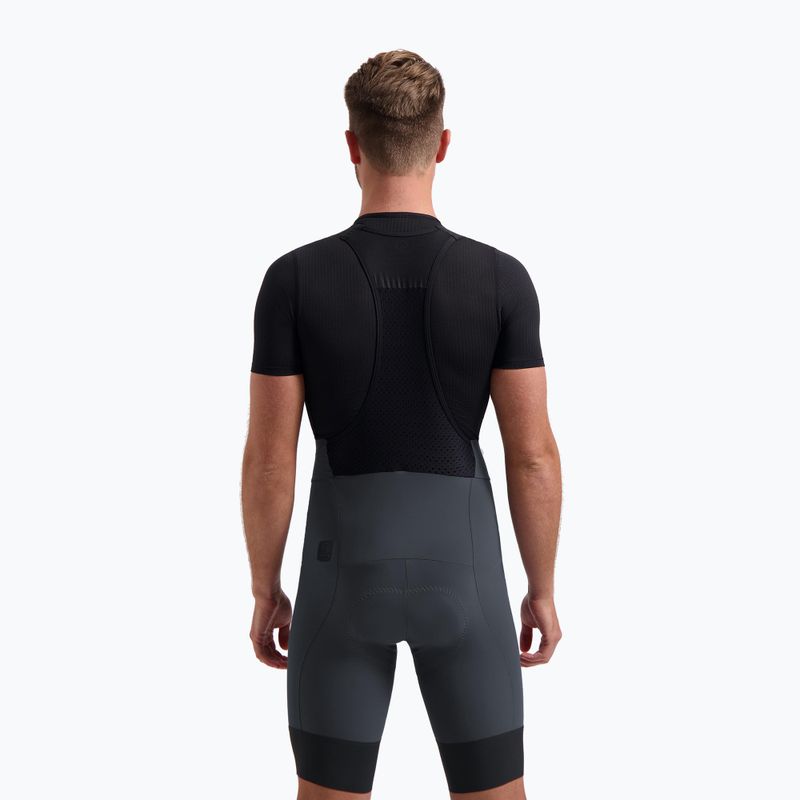 Pantaloncini da ciclismo Rogelli Signature Bib Short da uomo, grigio 2