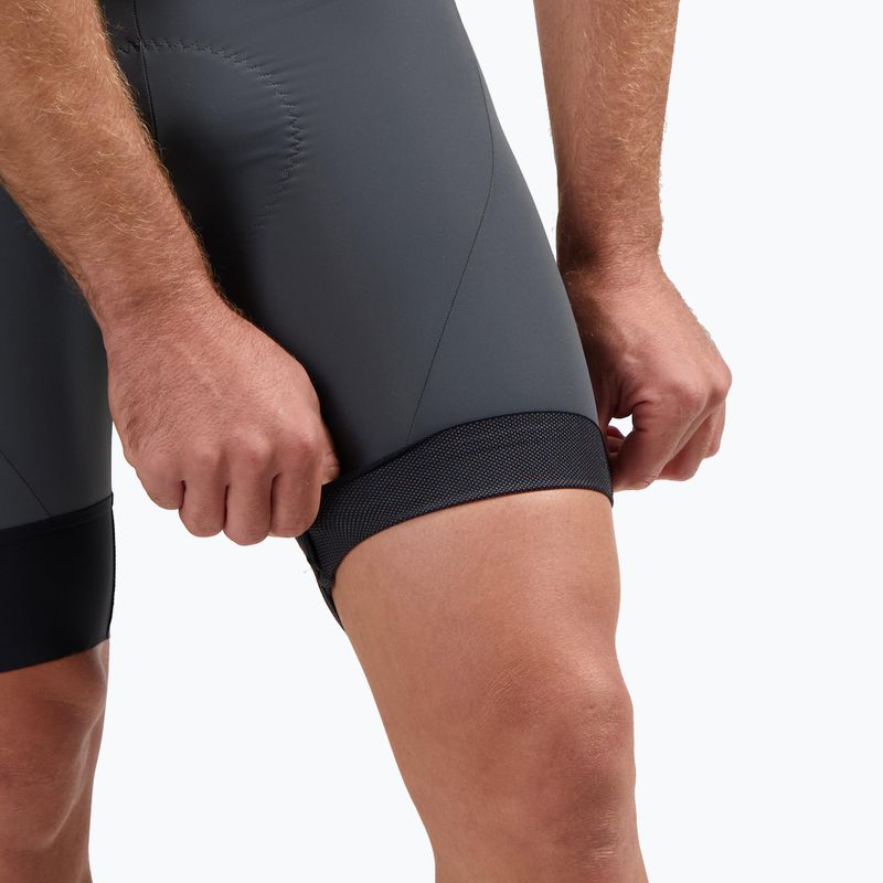 Pantaloncini da ciclismo Rogelli Signature Bib Short da uomo, grigio 7