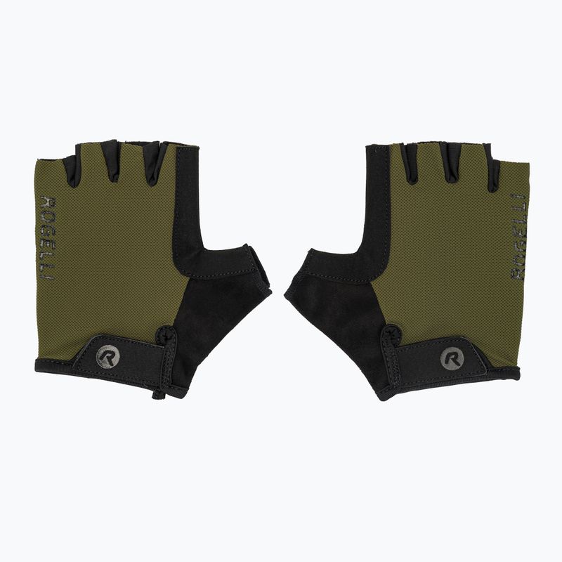 Guanti da ciclismo Rogelli Core verde militare da uomo 2