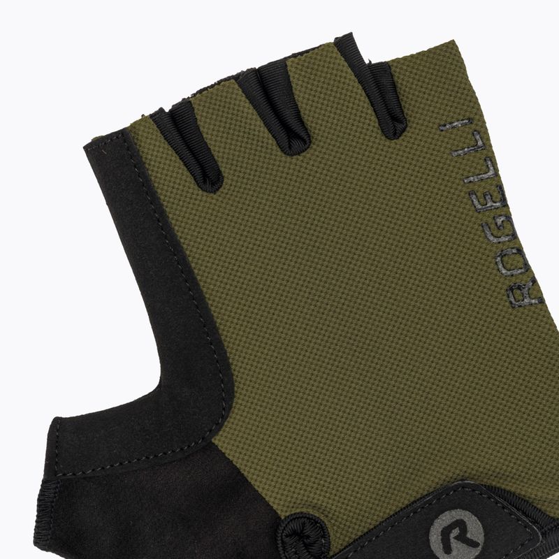 Guanti da ciclismo Rogelli Core verde militare da uomo 5