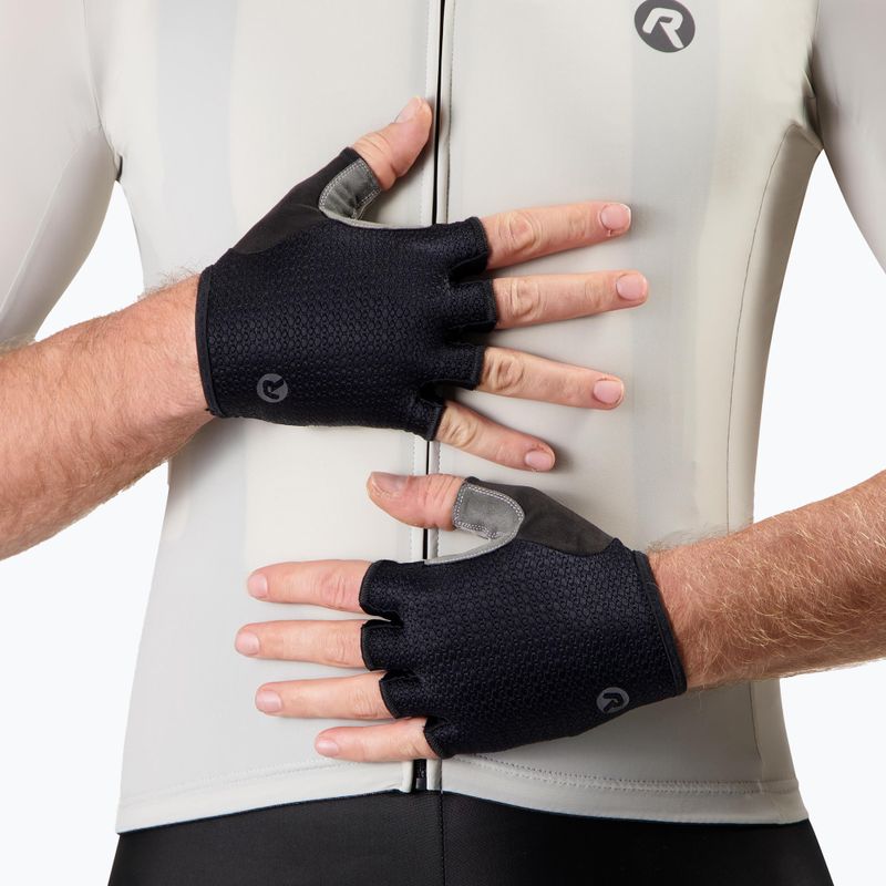 Guanti da ciclismo da uomo Rogelli Classic nero 2