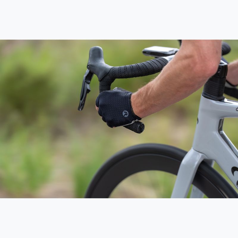 Guanti da ciclismo da uomo Rogelli Classic nero 5