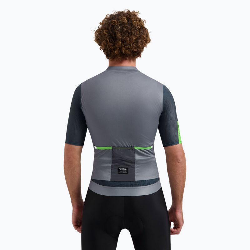Maglia ciclismo uomo Rogelli Fast grigio / turgido 2