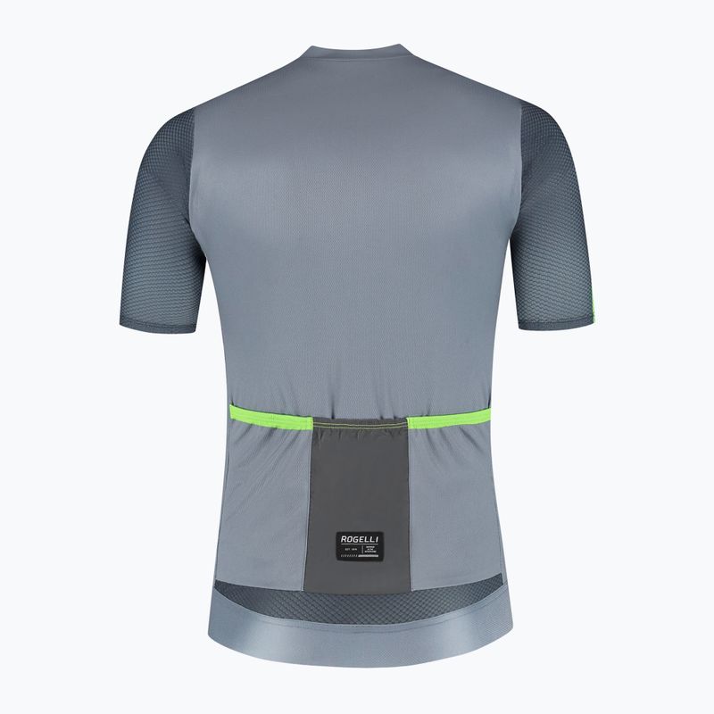 Maglia ciclismo uomo Rogelli Fast grigio / turgido 8