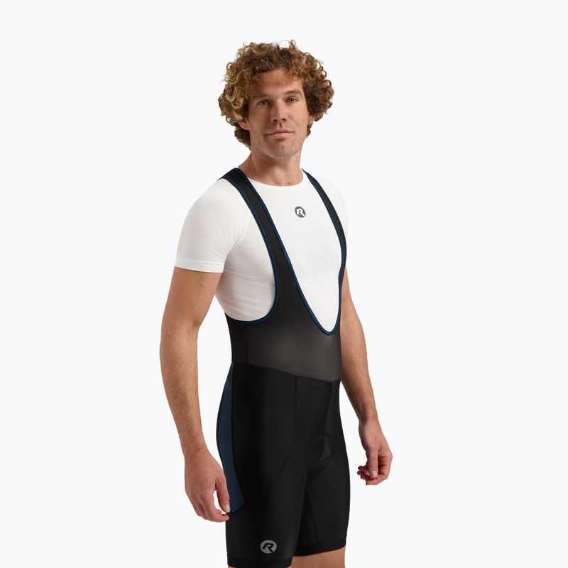 Pantaloncini da ciclismo Rogelli Core Bib Short da uomo nero/blu