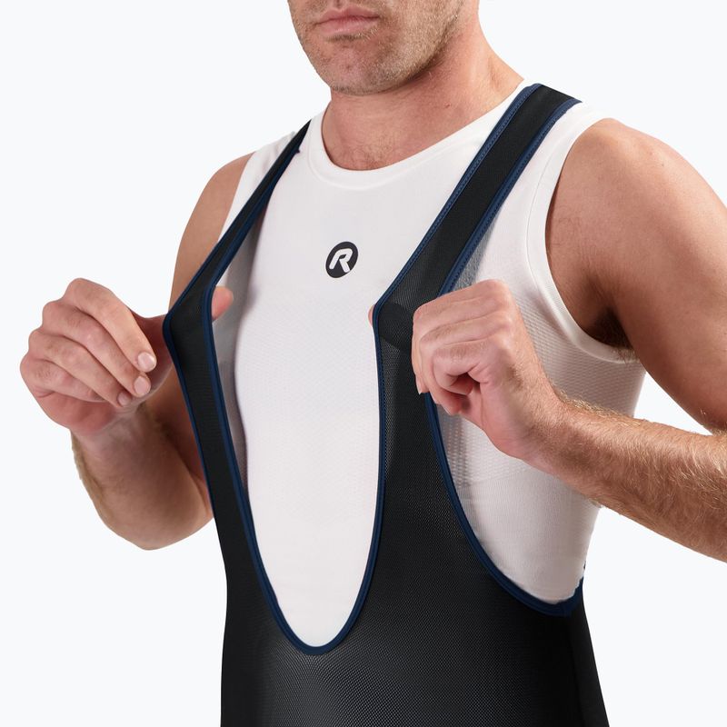Pantaloncini da ciclismo Rogelli Core Bib Short da uomo nero/blu 3